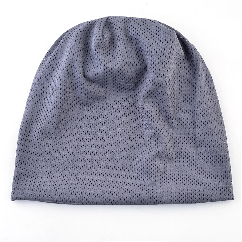 Breathable Beanies Spring Outdoor Casual Skullies Beanies Women Summer Mesh Thin Bonnet Gorras Solid Color Fashion Soft Hat Men