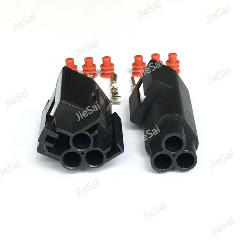 3 Pin Electrical Automotive Connector Female Male Waterproof Plug For Car 7-1437710-9 3-1437712-1