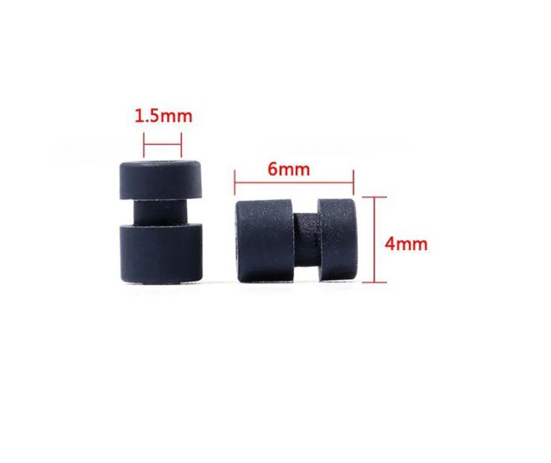 50PCS M2 Anti-Vibration Washer Rubber Damping Ball FPV Flight Control / Gimbal Camera Damper Spacer Ring for RC Drone Racing DIY