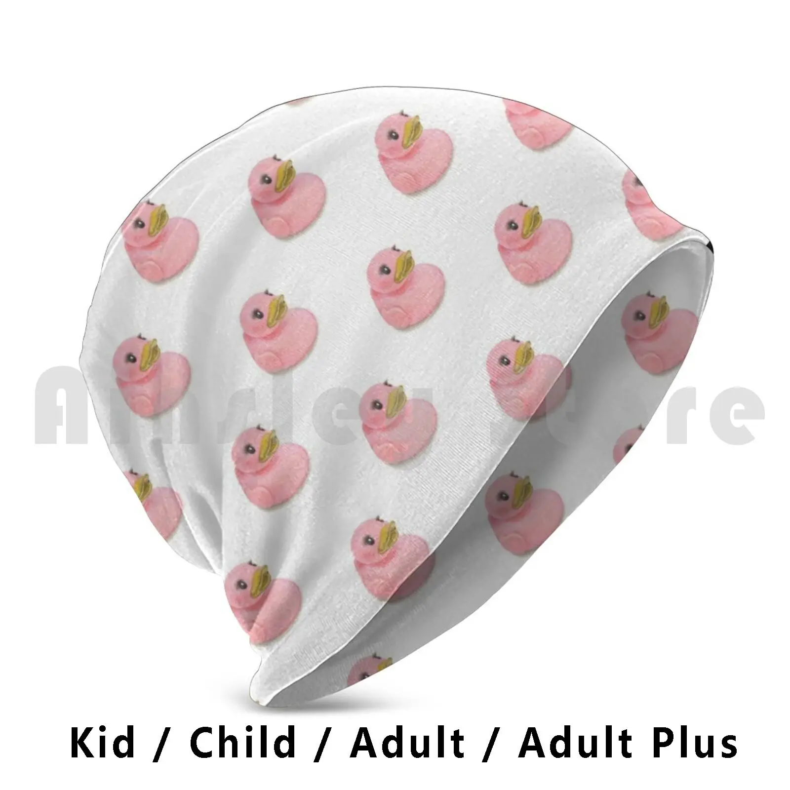 Pink Lash Duck Beanie Hedging Cap DIY Print Cushion Pink Rubber Duck Bath Saffron Francis Lashes Baby Girl Bird Shower