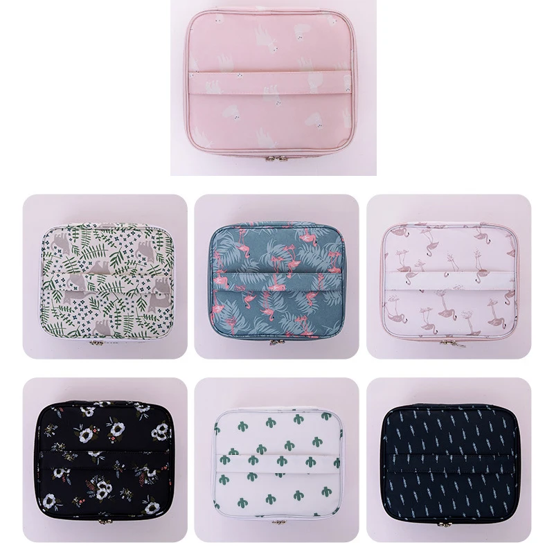 

24x9x20cm Portable Storage Bag Travel Cosmetic Organizer Multi-function Makeup Storage Box Women Toiletries Package Pouches