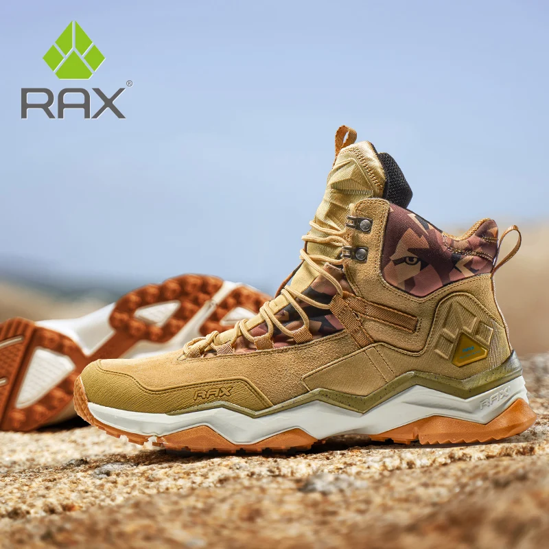 Rax mężczyźni wodoodporne buty górskie Outdoor buty myśliwskie górskie buty trekkingowe skórzane buty taktyczne dla kobiet buty górskie