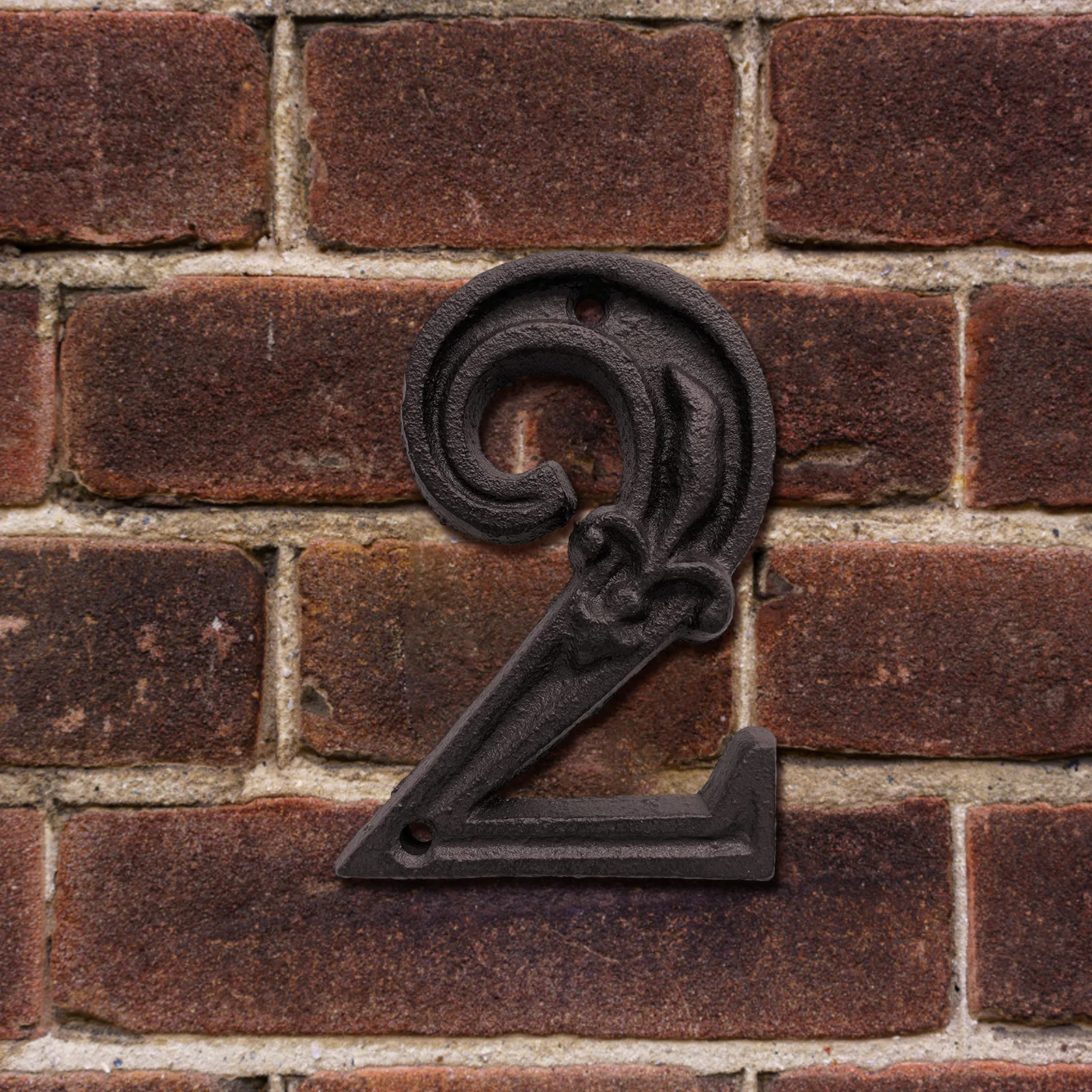 Unique House Number Cast Iron Metal Antique Doorplate Address Numbers Apartment Street Address Plaque Decor Attractive