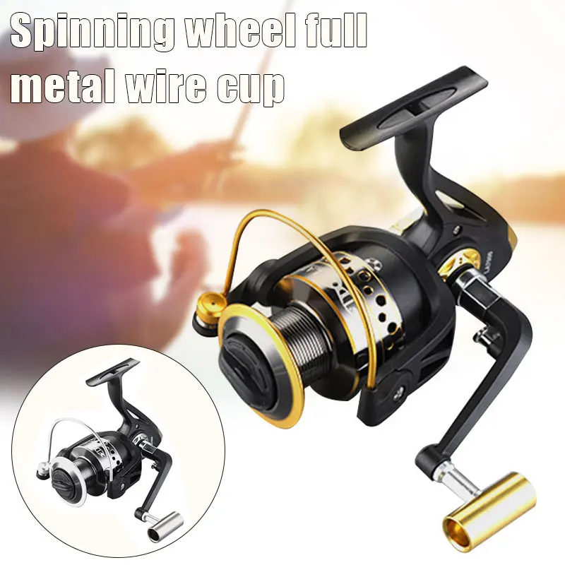 La Series Spin Fishing Reel Light Weight Ultra Smooth Reel 5.2: 1 High Speed Metal Spin Reel Send Line Tools Molinete De Pesca