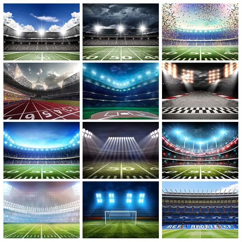 

Avezano Photography Background Football Soccer Field Stadium Grassland Boy Birthday Party Baby Shower Backdrop Photo Studio Prop