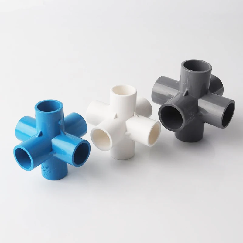 

10Pcs PVC Pipe Three-Dimensional Six Connections Garden Irrigation Watering Pipe Connector Agricultural Tent Support Fittings