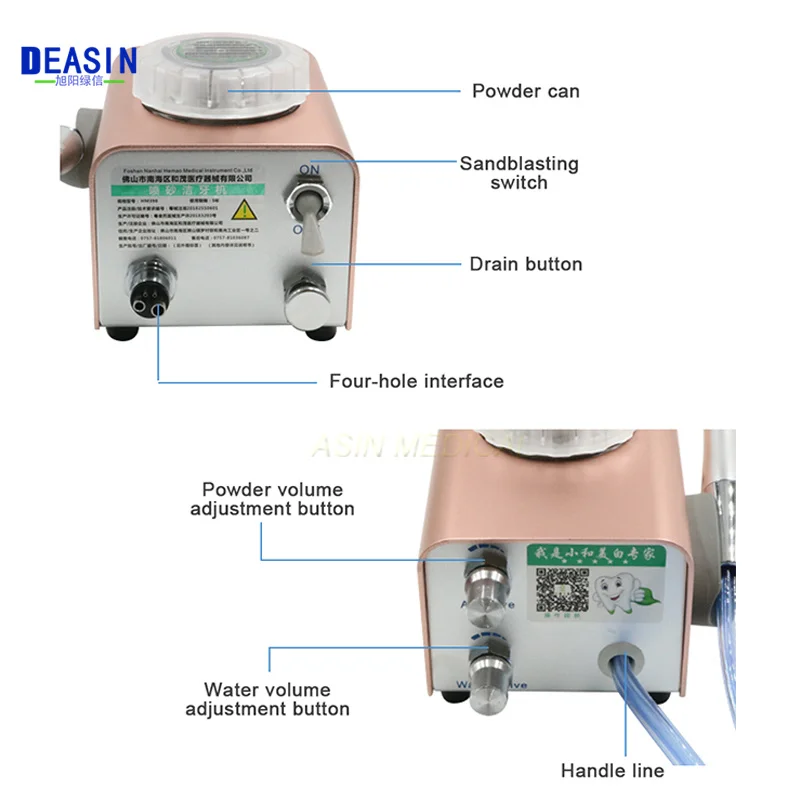 Dental Lab Cleaning Air Water Prophy Polishing Sandblasting Machine Dentistry Other Equipment