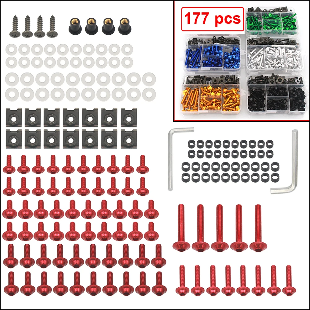 Motorcycle Fairing Bolts Kit Bodywork Screws Nut For Honda Pcx Msx Varadero 125 150 Msx125 Pcx125 Cg125 Cb125r Rebel 500 Pcx150