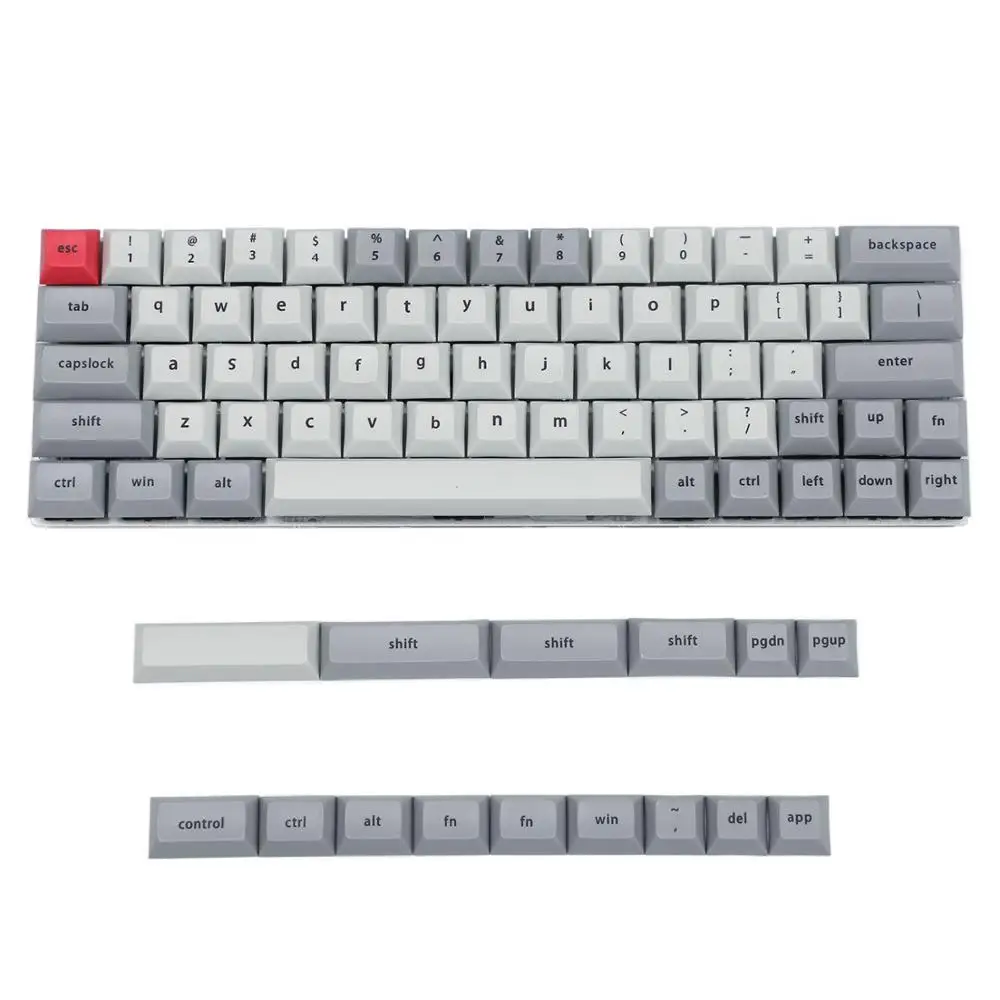 YMDK DSA Profile 61 64 68 Minila Dye Subimation Keyset Thick PBT Keycap set For Cherry MX GH60 XD64 GK64 Tada68 Minila DZ60 SP64