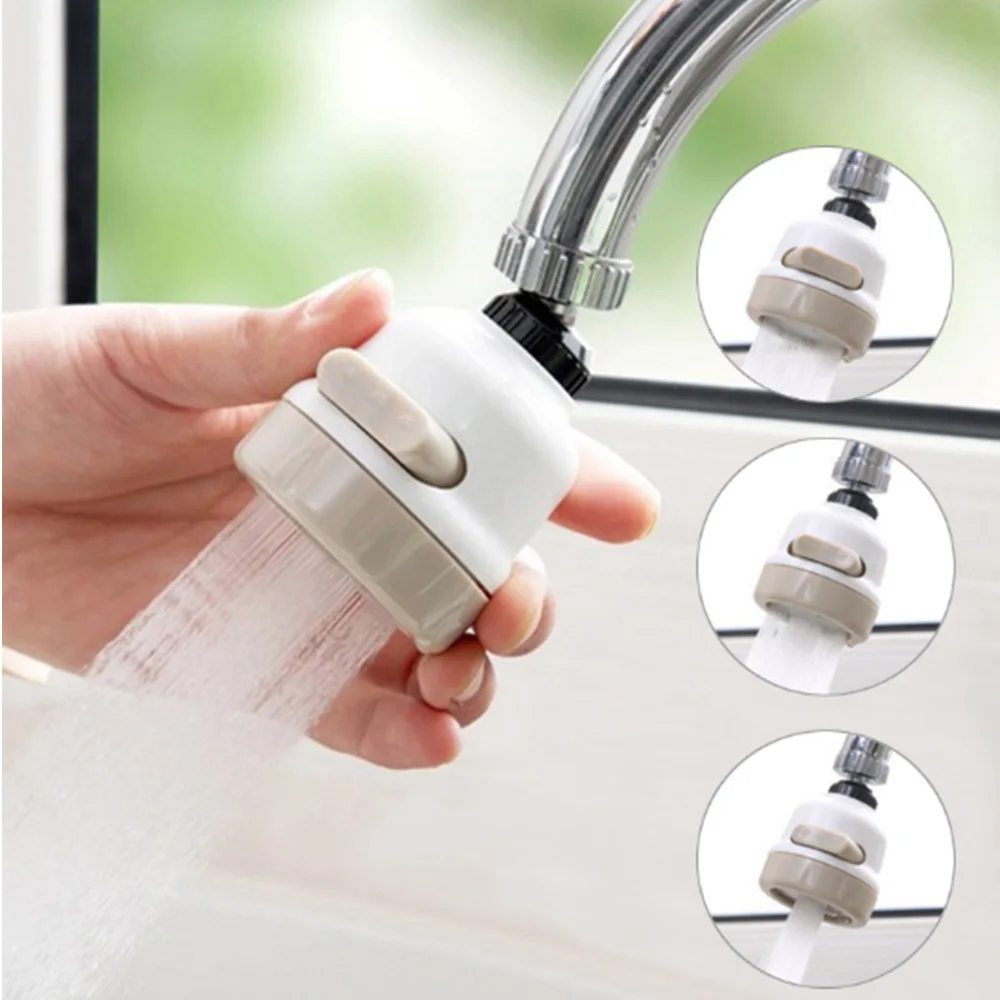 360 Degree Rotary Swivel Faucet  Nozzle Anti-splash Water Filter   Water Saving Tap Faucet  Adapter Home Kitchen Accessories