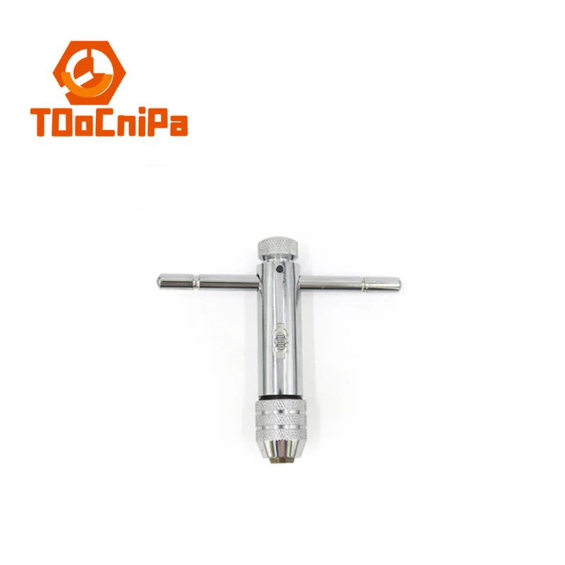 Positive And Negative Adjustable Ratchet Tap Wrench Wrench Tapping Wrench T Type Lengthened Tap Reaming Hand Tapping Tool