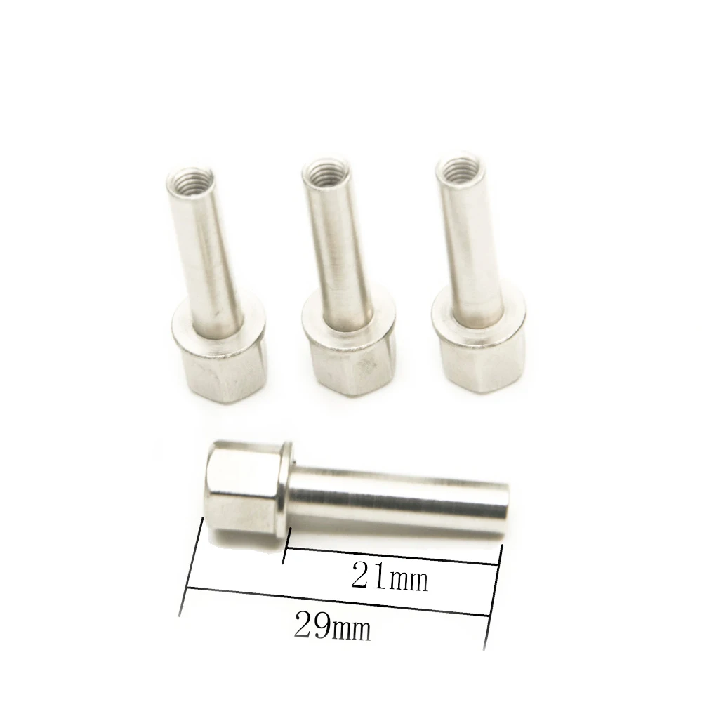 YEAHRUN 4 pcs/set Metal Nuts for 1/10 RC Car 12mm Wheel Hub Hex Drive Adapter Extension 15mm/20mm/25mm