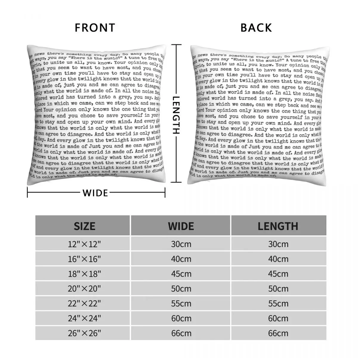 Greta Van Fleet Anthem Lyrics Square Pillowcase Polyester Linen Velvet Creative Decor Pillow Case Bed Cushion Cover 45x45