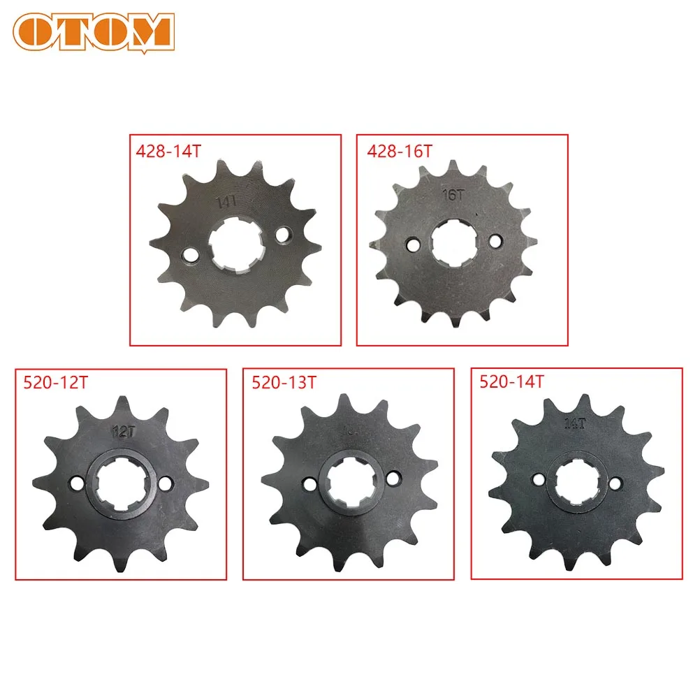 Motorcycle Engine Front Sprocket 12T 13T 14T 16T Transmission Chain Wheel Tooth Fit 428 520 Chain For HONDA CRF230L XR230 SL230