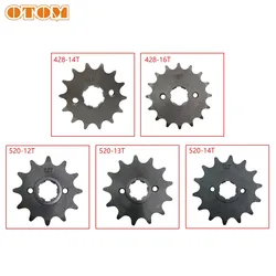 Motorcycle Engine Front Sprocket 12T 13T 14T 16T Transmission Chain Wheel Tooth Fit 428 520 Chain For HONDA CRF230L XR230 SL230