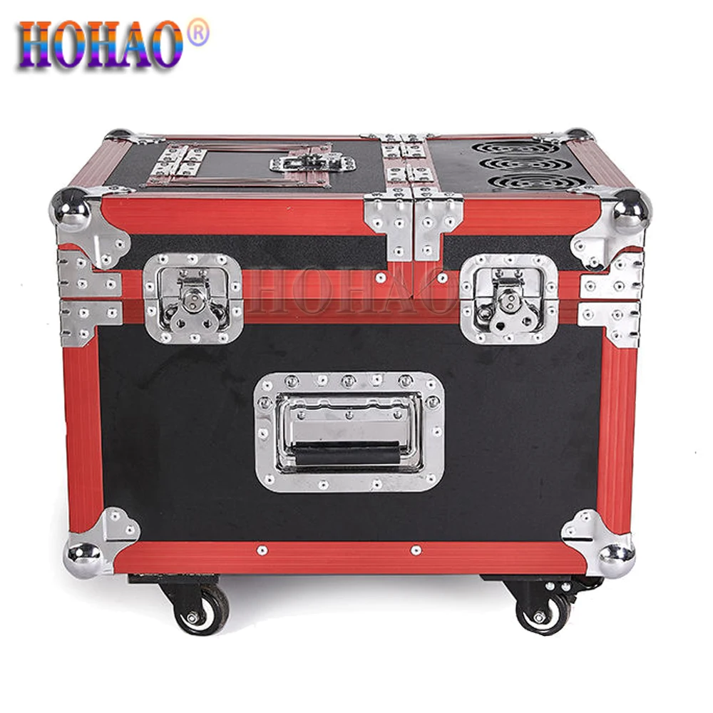 HOHAO 600w Double Fog Machine With Flightcase Stage Special Effect Light Forest Mist Effect For Wedding TV Show Disco Dj Culb