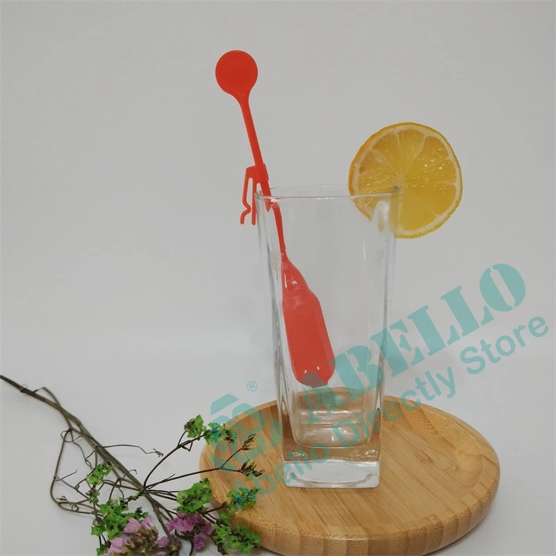 Hot Sell 2000pcs Summer Style Plastic Swizzle Sticks For Dry Ice Fashion Bar Tools Beer Beverage Cocktail Drink Stirrers