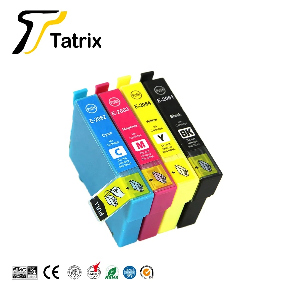 Tatrix T2061- 4 T2071 Premium Compatible Ink Cartridge T207120-AL T206120-AL T206220-AL T206320-AL T206420-AL for Epson XP-2101