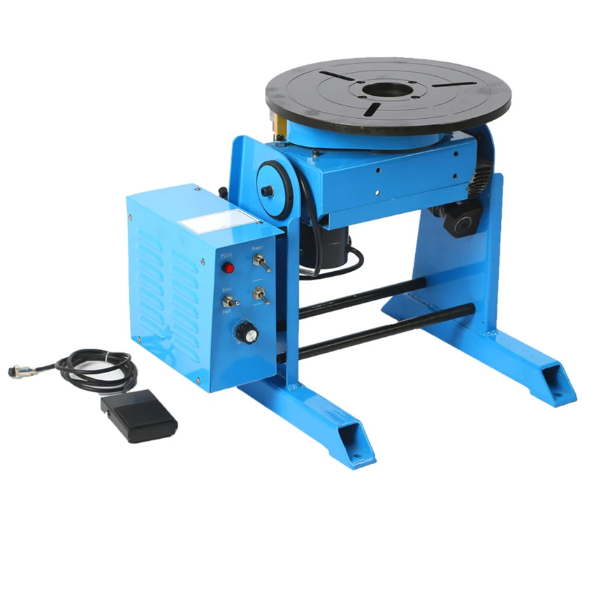 30KG Girth Welding Positioner Mini Manual Welding Turntable Rotating Welding Equipment For Pipe Or Circle Workpiece 110V/220V