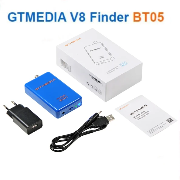 GTmedia V8 FINDER BT05 Digital Satellite BT With Screen APP For Android and iOS smart phone BT03 No Battery inside