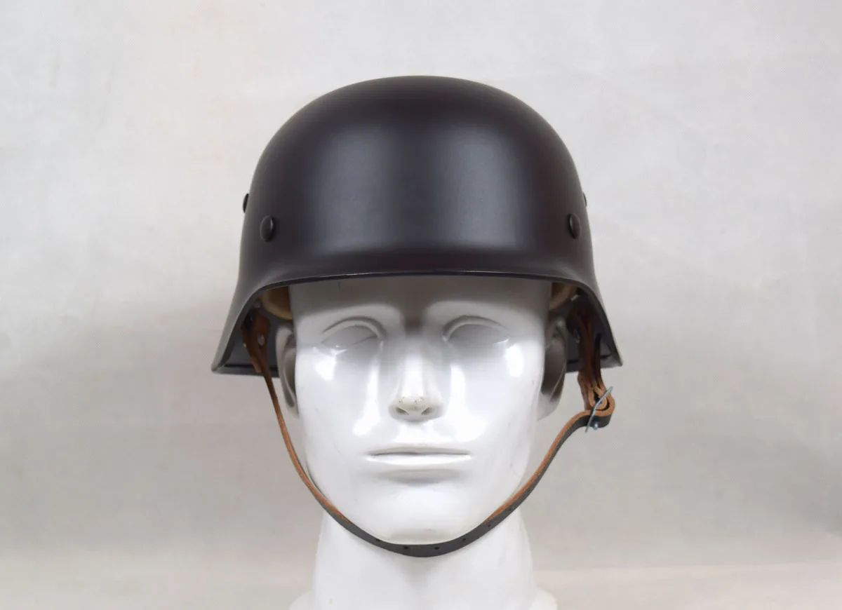 

Replica WWII German M35 Helmet Steel Black 　