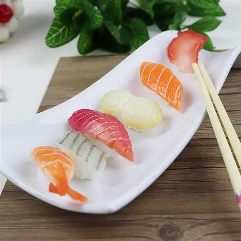 Simulation Sushi Model Food Toy Decoration Decorative Props Realistic Seafood Slice Artificial Food 1pcs Food Prop For Display