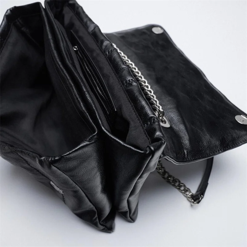 Luxury Brand Soft Pu Leather Chain Shoulder Bag Design Casual Women Purses and Handbag Clutch Tote Bags for Women 2023 Hobo Bag