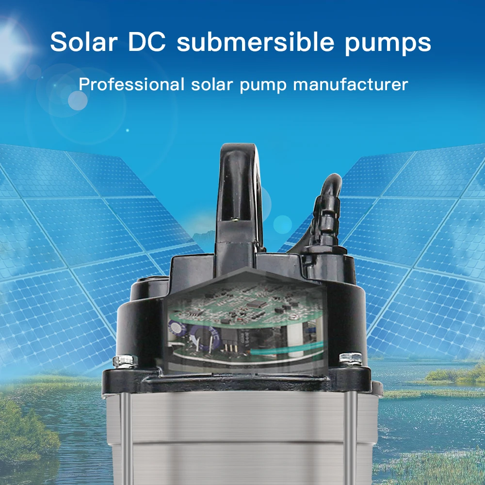 Imagem -02 - Bomba de Água Submergível Solar sem Escova Mppt Inserido Controlador Incorporado Painel Solar do Carro Elétrico 750w 48v 60v dc 2