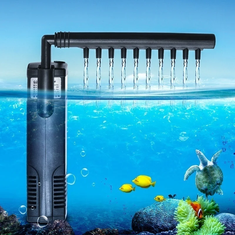 1200 L/H 600L/H 300L/H Submersible Aquarium Internal Filter Water Air Oxygen Pump for Fish Tank Pond Pool Frequency 220-240V 50H