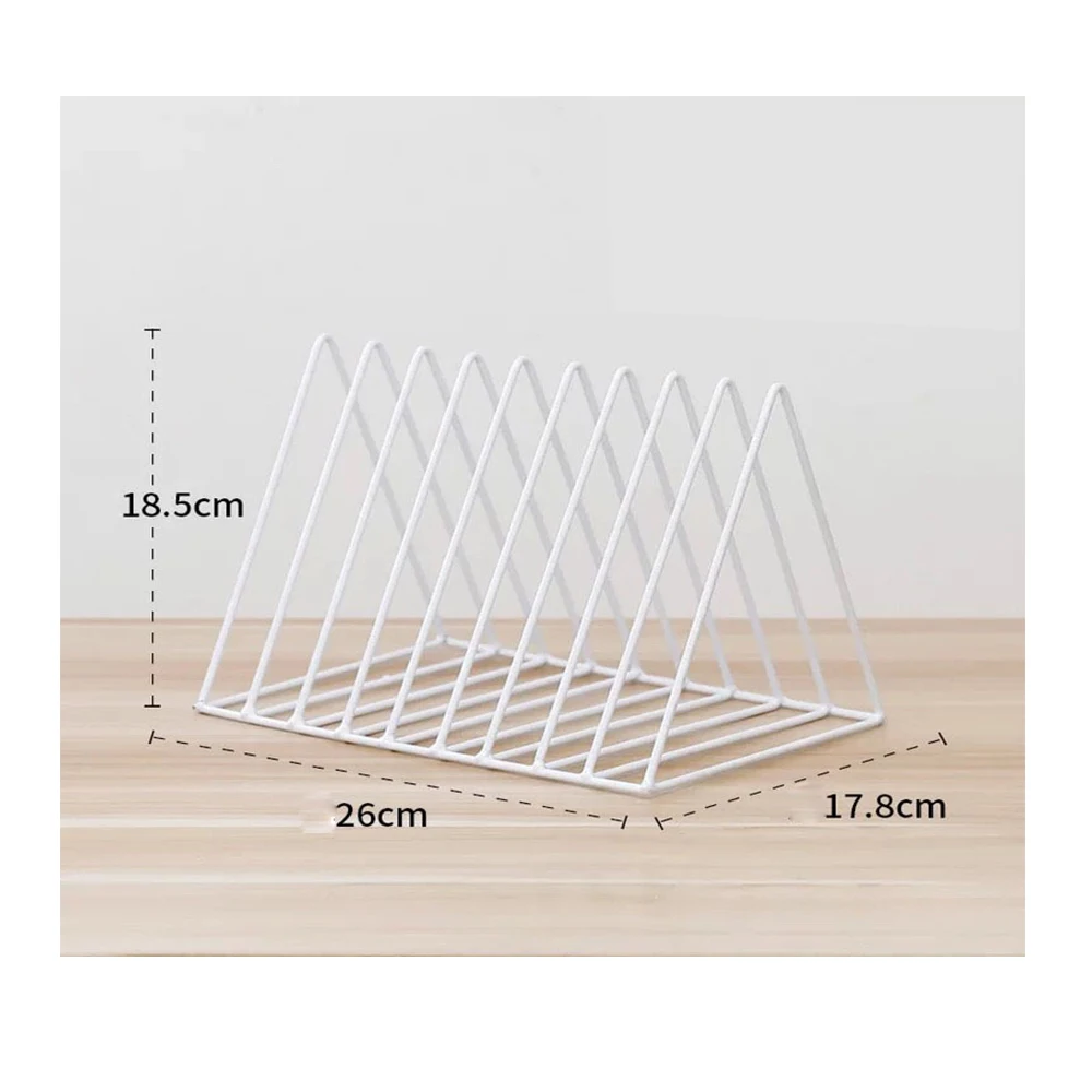 Umitive1pcs 9 Grid File Storage Book Shelf Bookbends Desktop Magazine Holder Iron File Holder Office Storage Book Stand Organize