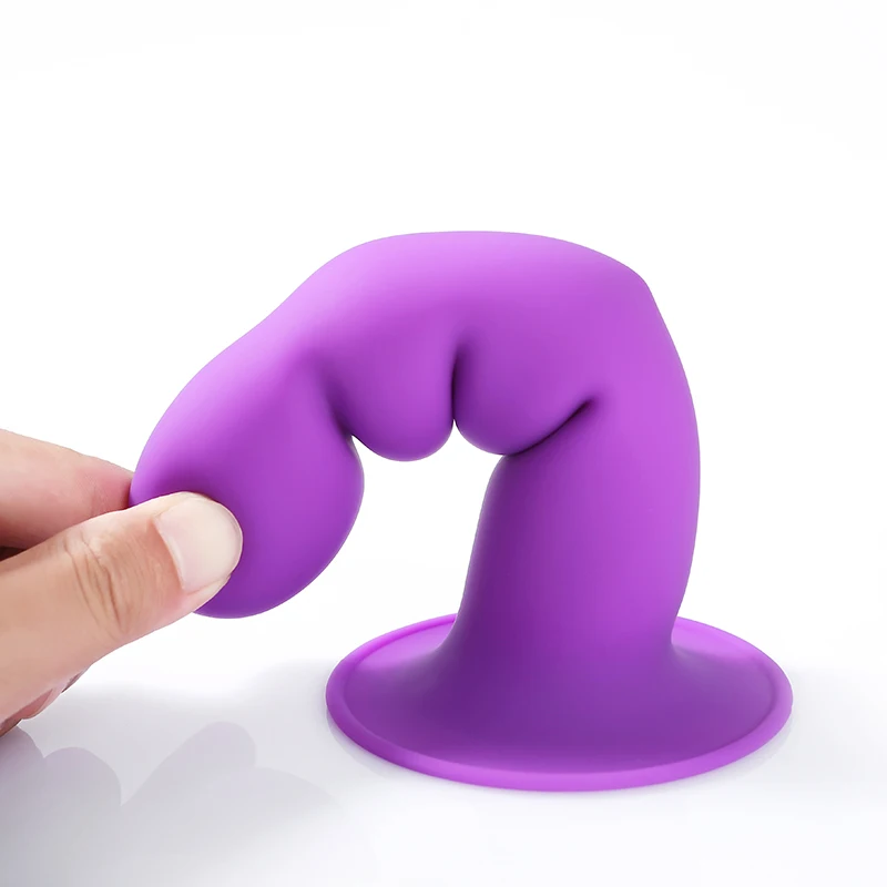 Dual density Memory soft silicone dildo  reactive with suction cup artificial realistic penis dick masturbator erotic g spot