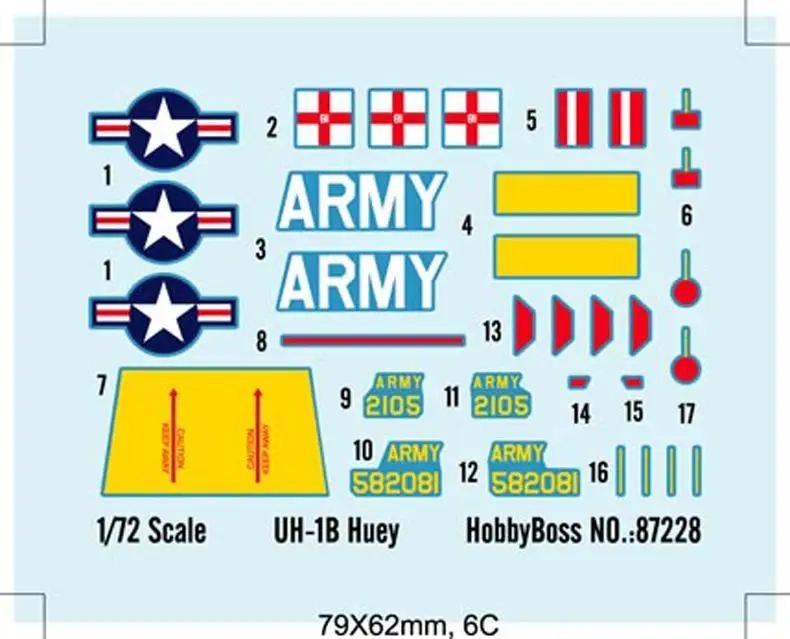 Hobbyboss model 1/72 87228 UH-1B Huey model kit