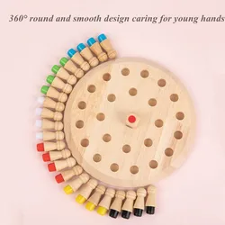 Kinder Holz Speicher Spiel Stick Schach Spaß Farbe Spiel Bord Puzzles Pädagogisches ToyCognitive Fähigkeit Lernen Spielzeug für Kinder