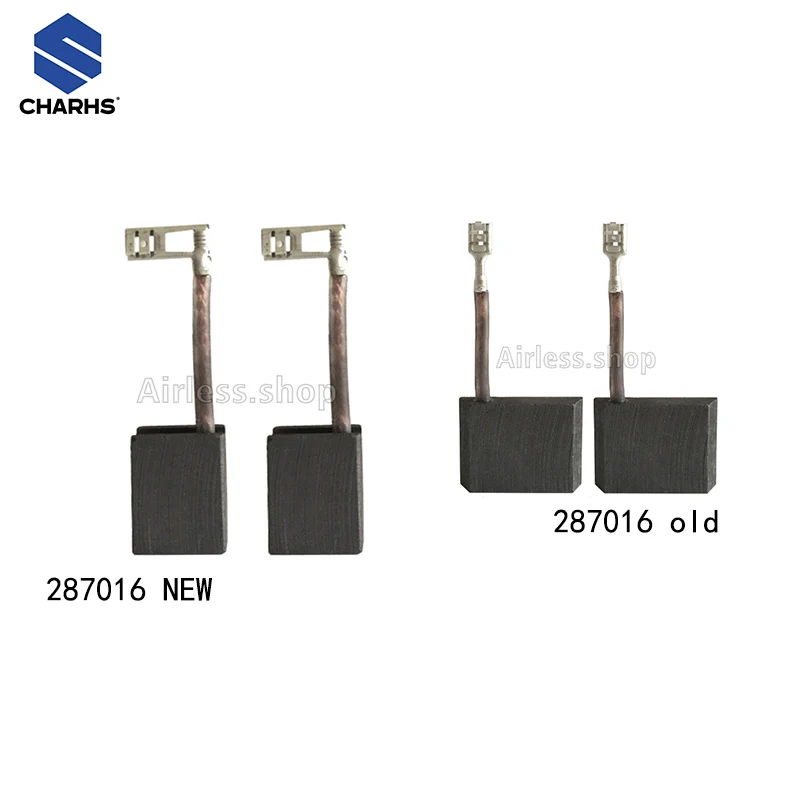 Spazzola di carbone professionale Charhs 287016 paia per spruzzatore Airless G 395, motore, spruzzatore di vernice 287016 pompa a pistone per spruzzatore di vernice