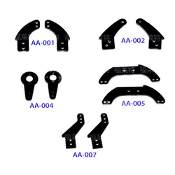 10 pz/pacco bracci sterzo timone angolo pezzo servo giunto asta di spinta per aereo modello RC