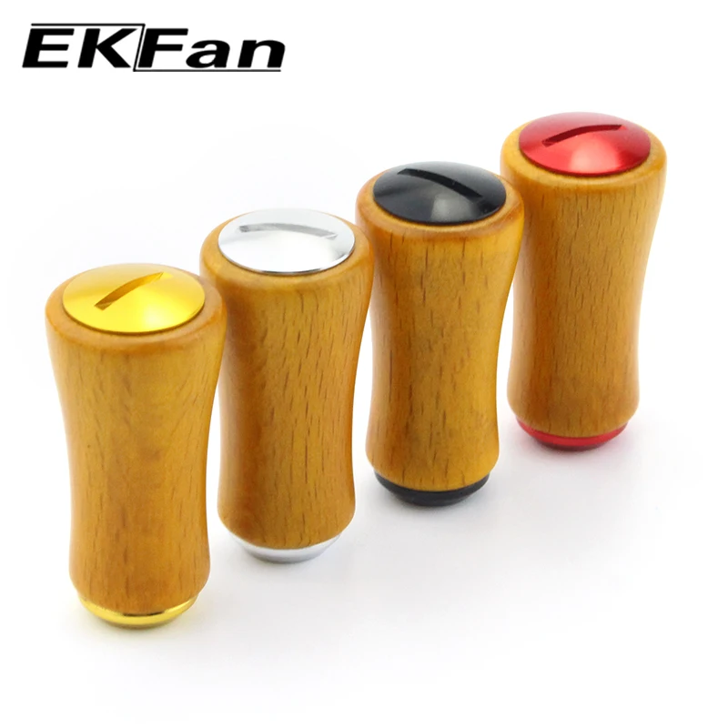 

EKFan Fishing Reel Handle Wooden Knob For D/S Baitcasting Fishing Reels Component Part Fish Tackle Equipment Accessory