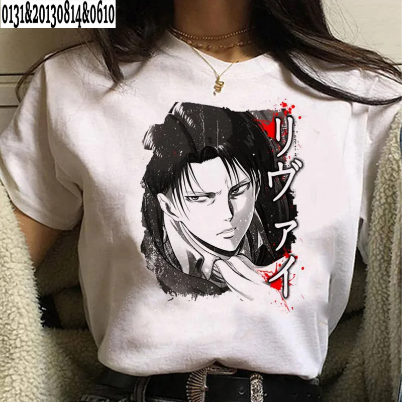 2021 Hot Japanese Anime T Shirt Woman Attack on Titan The Final Season T-shirt Kawaii Cartoon Titans Attack Graphic Tees Male