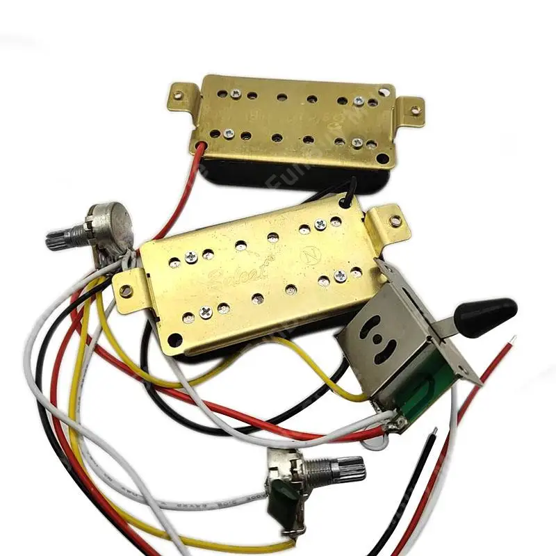 HH Guitar Humbucker Pickups with 3 way Guitar Switch 500K Potentiometer 1T1V Wiring Harness Prewired Electric Guitar Pickup