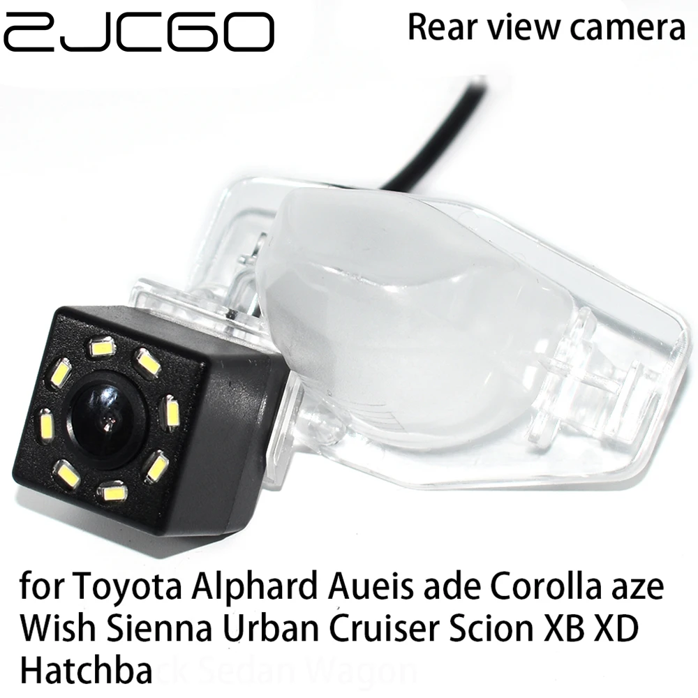 

ZJCGO CCD Car Rear View Reverse Back Up Parking Camera For Toyota Alphard Aueis Corolla Wish Sienna Urban Cruiser Scion XB