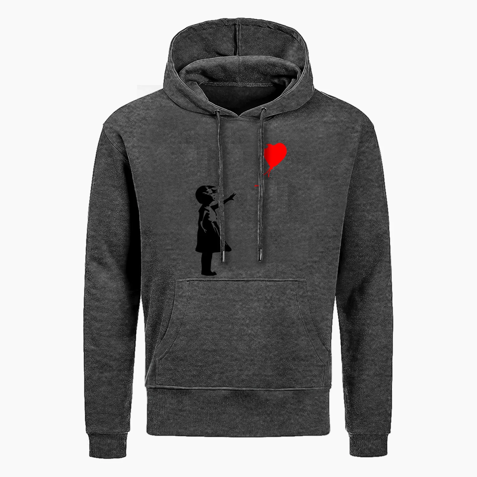 Fashion Pullover Hoodies Fashion Balloon Girl Banksy Sweatshirt Autumn Personalized Coat Casual Hip Hop Men\'s Streetwear Hoody