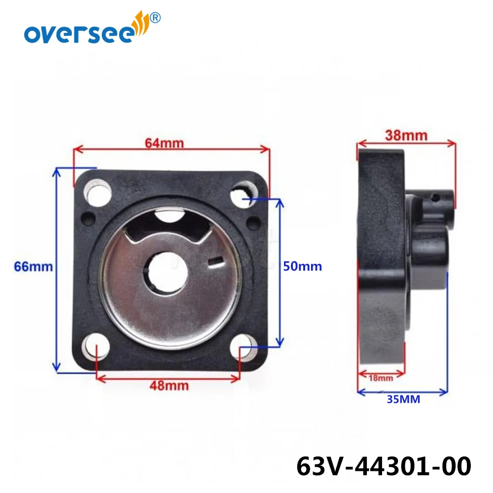 Oversee Outboard Engine 63V-44301-00 9.9hp 15hp WATER PUMP HOUSING Assy & WATER PUMP BOWL Replace For Parsun Yamaha Outboard