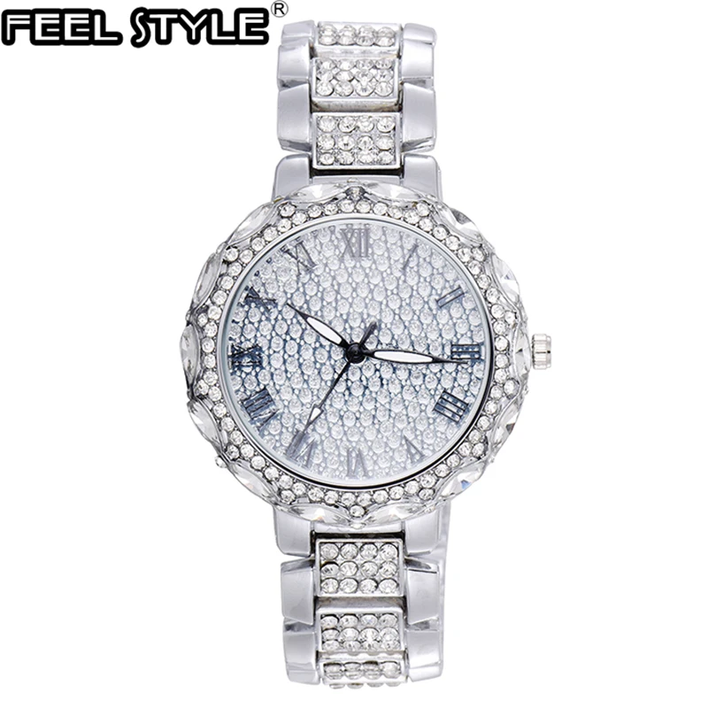 Hip Hop Iced Out Watches Luxury Quartz Wrist Watches Mens Date With Micropave CZ Alloy Watch For Women Men Jewelry