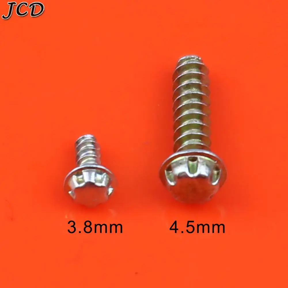 JCD 100PCS 3.8mm 4.5mm include ScrewDriver Bit Cartridge Case Screw for NES SNES N64 GB Game Cartridge case