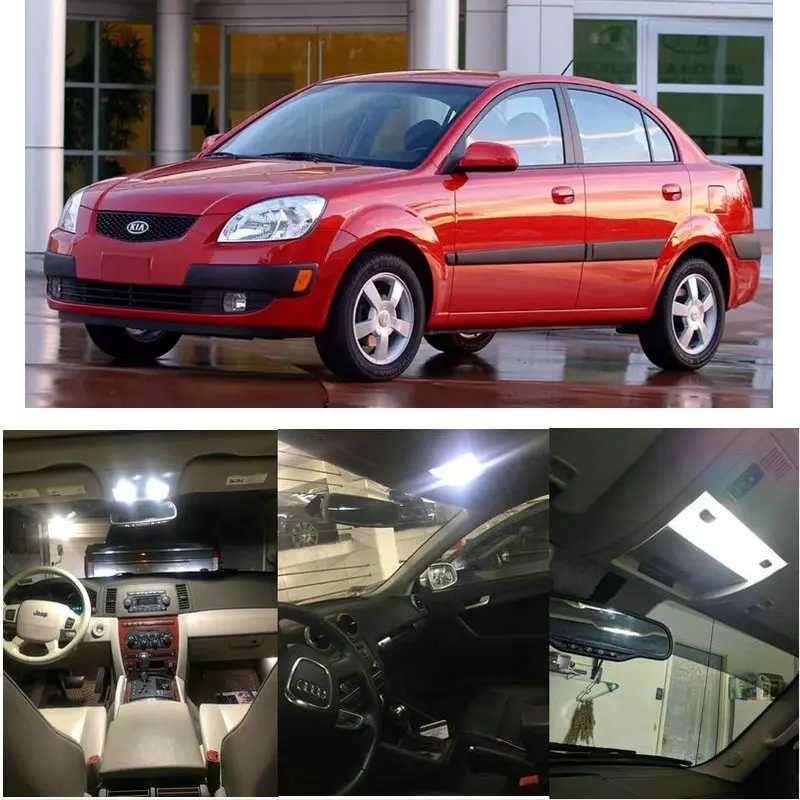 

Car Interior Led Light Kit For 2006 Rio5 Rio Sorento Licnse plate Lamp error free