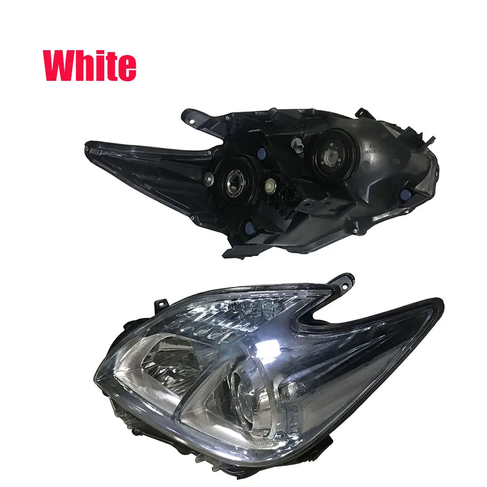 A Pair Car Headlight  For Toyota Prius ZVW30 White Headlamp Lens 2009 2010 2011 2012 2013 2014 2015