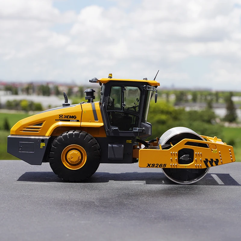 Collectible Alloy Model Gift 1:25 Scale XCMG XS265 Single Road Roller Construction Vehicles DieCast Toy Model For Decoration