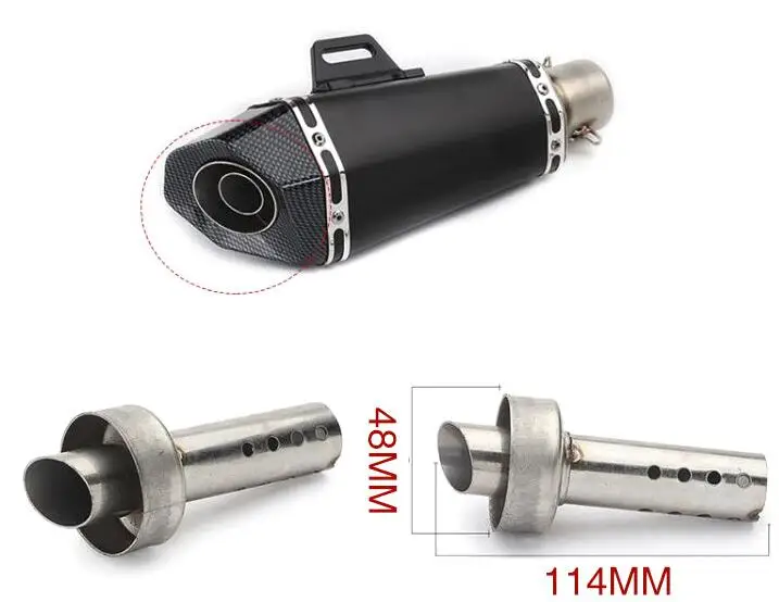 Exhaust Silencer Motorcycle Exhaust Muffler DB Killer Silencer End Catalyst DB Killer FOR Mivv Exhaust Silencer