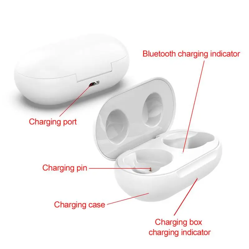 Substituição Charging Box para Samsung Earbuds, fone de ouvido sem fio Bluetooth, Charger Case, Cradle for Galaxy Buds +, SM-R175, 170