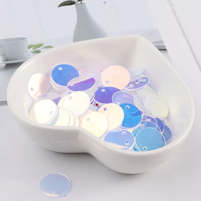 iSequins 200Pcs/Pack 12mm Flat Round Sequins for Craft Para Manualidades DIY Apparel Sewing & Fabric Craft Supplies