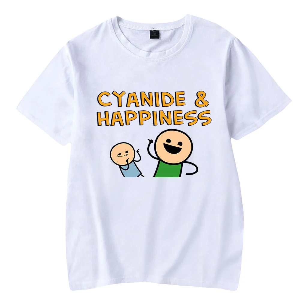 Cyanide & Happiness Print Spring Summer Holiday Street Men/Women Casual Kawaii GHIP HOP style Streetwear T-shirt